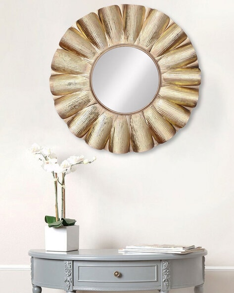 Buy Small Gold Mirror Online In India -  India