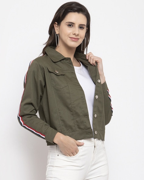 Buy Green Jackets & Coats for Women by VOXATI Online
