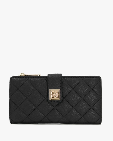 Chanel Croc Embossed Zip O Coin Purse Wallet