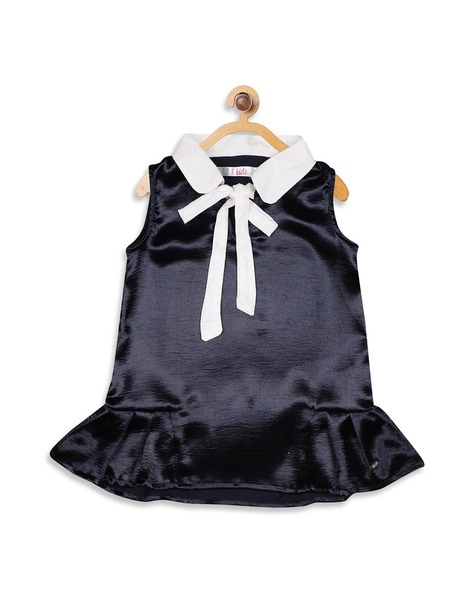 Elle Kids Sleeveless Spread CollarTop