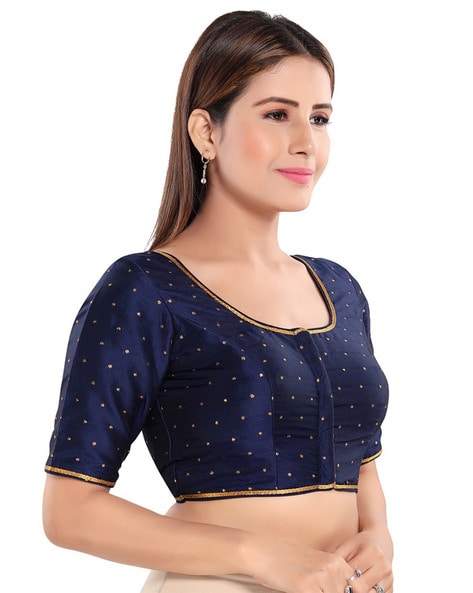 Buy Navy-Blue Blouses for Women by Vamas Online