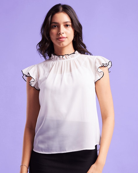 Buy White Tops for Women by Fable Street Online