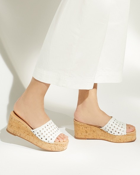 Buy White Heeled Sandals for Women by Dune London Online Ajio