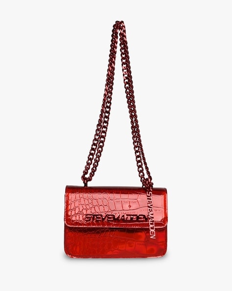 Steven Madden Crimson Bmishal Hand Purse Bag CrossBody Red W Strap Retail  $88 | eBay