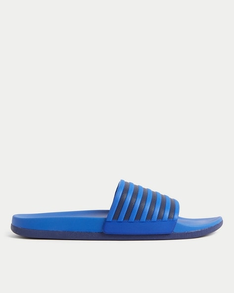 Blue outlet slides shoes