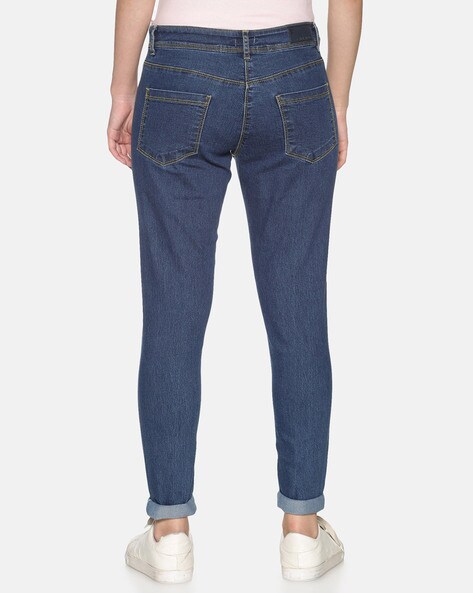 Buy Navy Blue Jeans & Jeggings for Women by Twin Birds Online