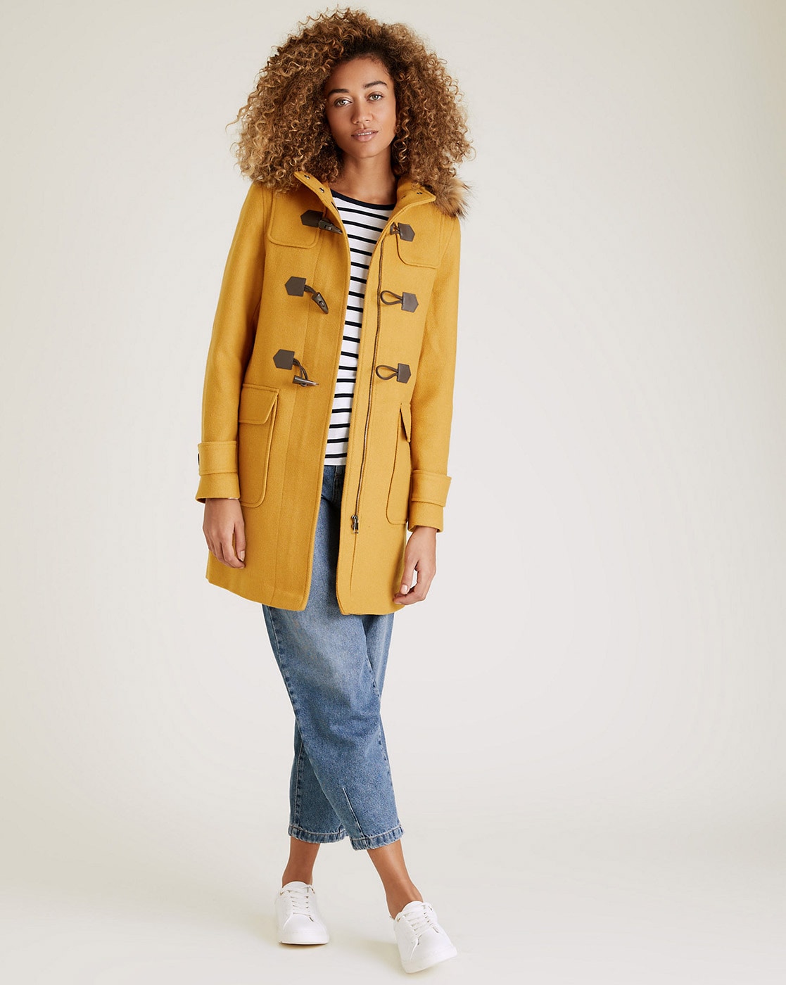 Marks and outlet spencer yellow coat