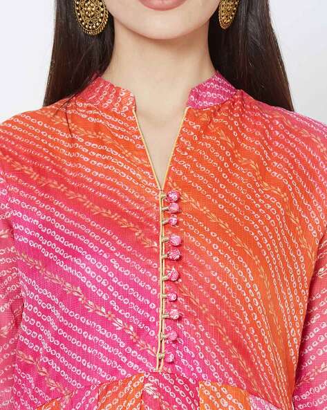 Pin by Rhea Patel on dress | Bandhani dress pattern, Fancy dress design,  Long kurti designs