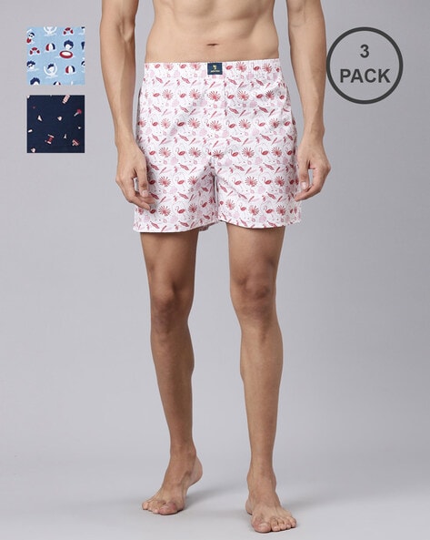 Buy Multicoloured Boxers for Men by JOVEN Online Ajio