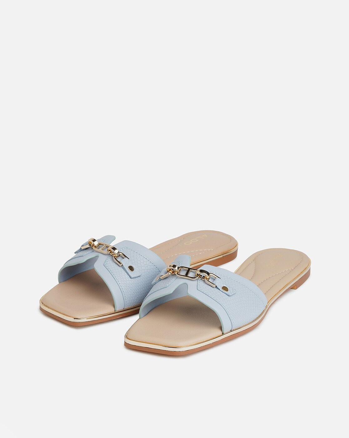 Buy Blue Flat Sandals for Women by Aldo Online Ajio