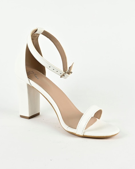 Off white heeled sandals new arrivals