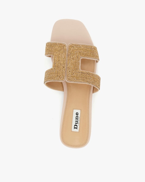 Buy Gold Flat Sandals for Women by Dune London Online Ajio