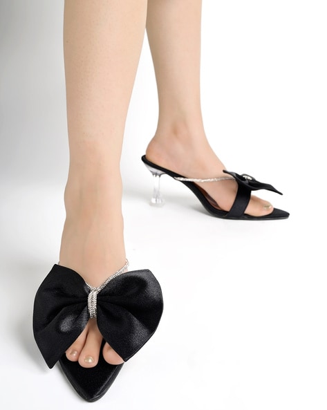 Buy ladies trending high heels with black straps in Mumbai, Free Shipping -  MumbaiOnlineFlorists