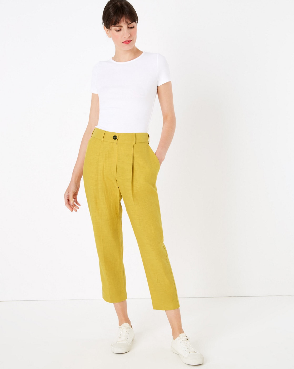 Alysi - Corduroy Sparkle Trousers: Yellow – ouimillie