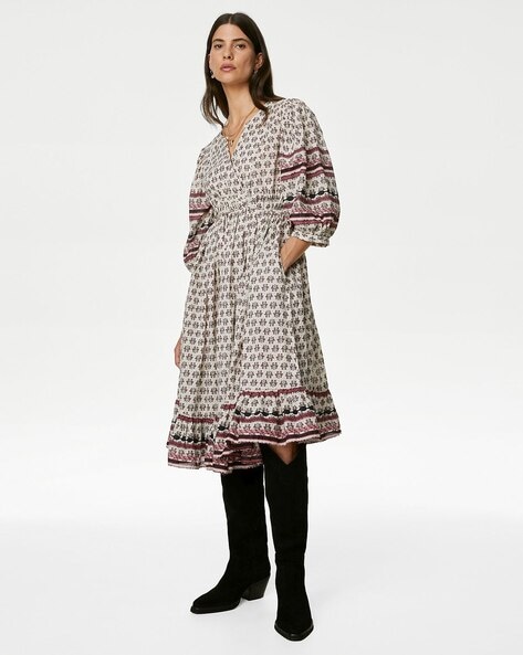 Knee length dresses Nanushka - Fiore Midi Dress - NW23PFDR00999BLACK