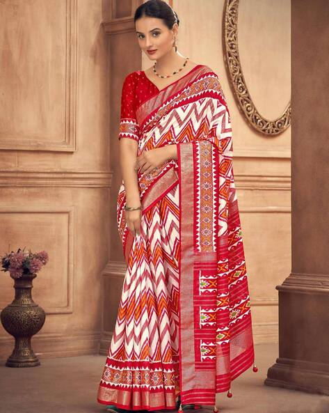 Buy Red Sarees for Women by SATRANI Online