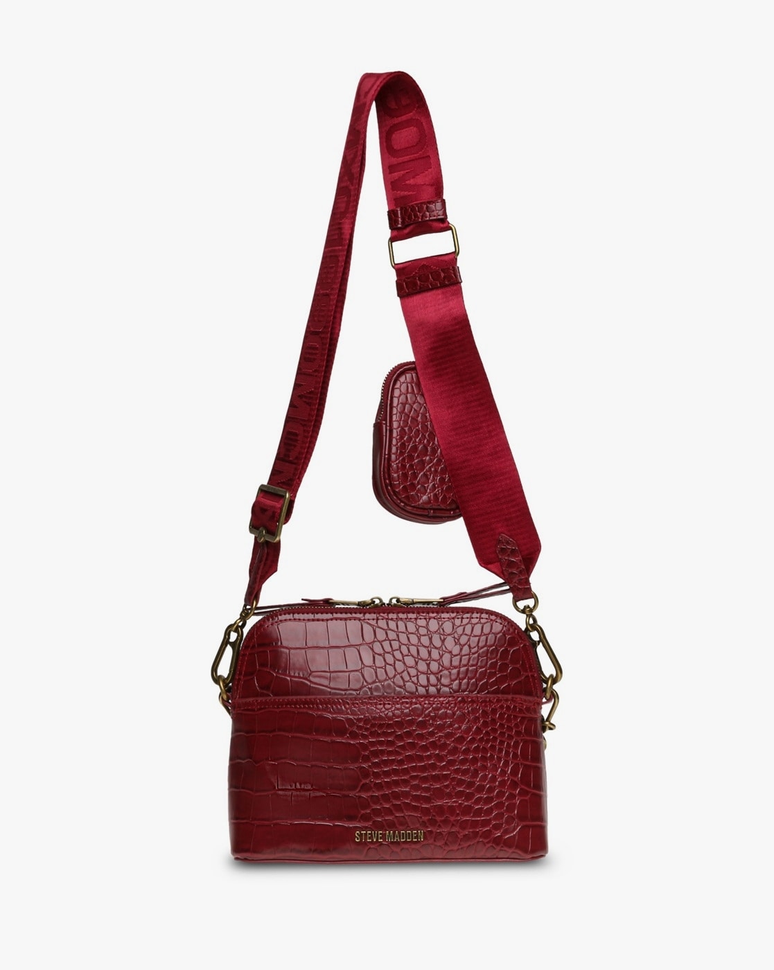 Marciano Big M Lamb Leather Red Crossbody Guess Purse Bag Gold Tassel  Quilted H1 | eBay