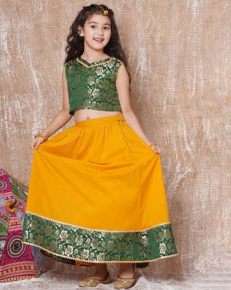 Printed Olive Silk Lehenga Choli | Wedding Wear | Silk lehenga, Lehenga for  girls, Lehenga choli wedding