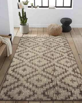 Geometric Pattern Polyester Tufted Floor Carpet-image-12