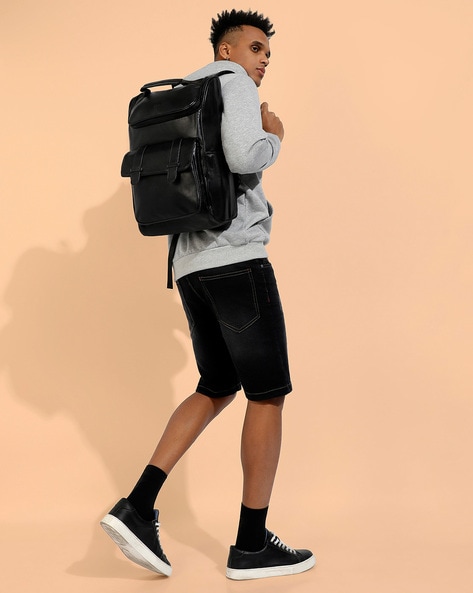 Men store with backpack