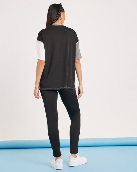 Colourblock T-shirt & Leggings Set