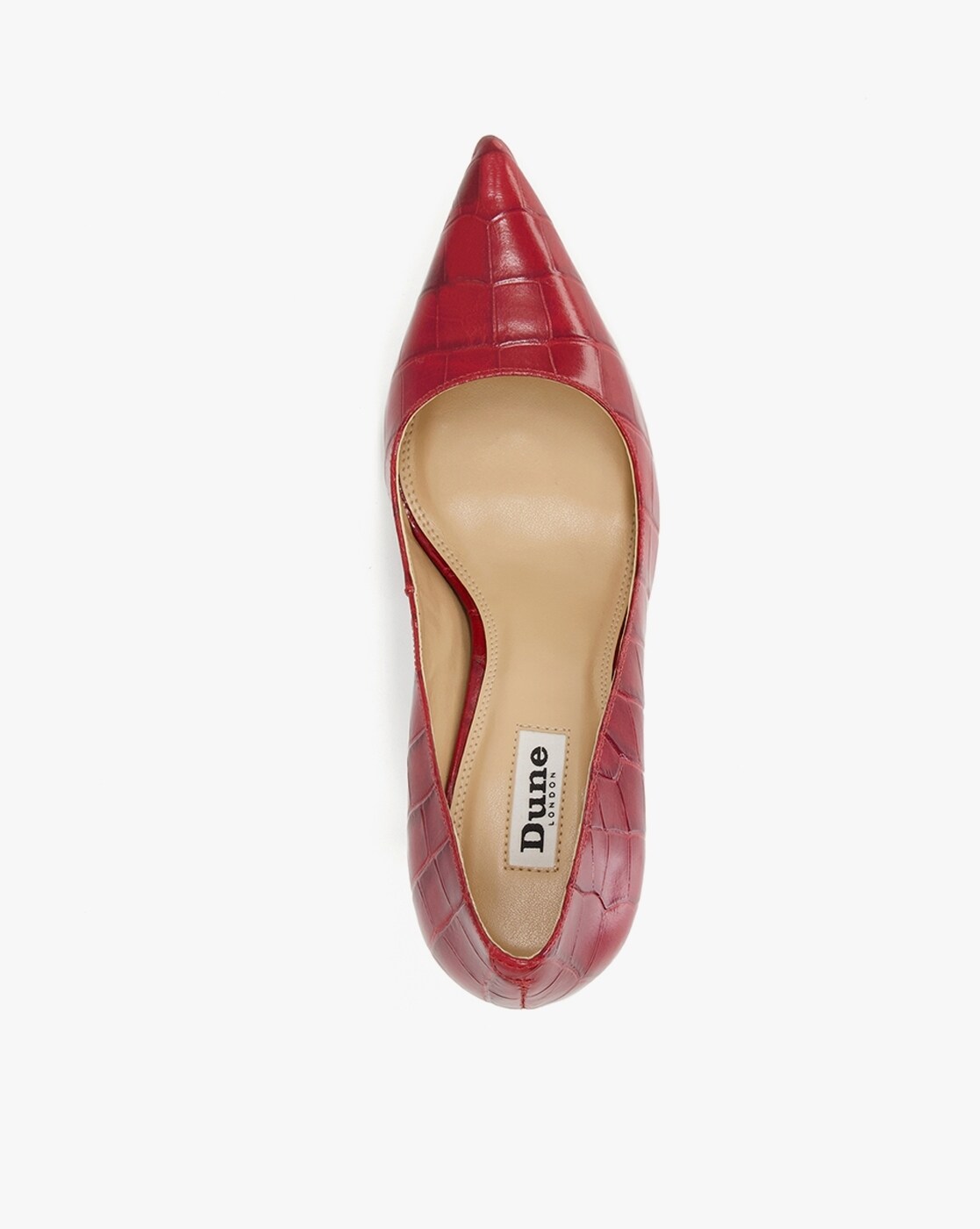 Dune red court shoes best sale