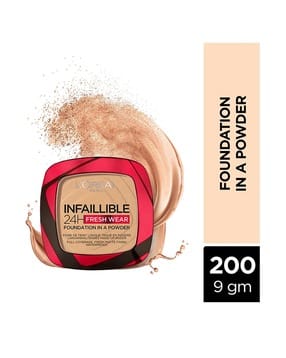 l'oreal paris Infallible 24H Fresh Wear Foundation In A Powder - 200 Golden Sand-picture-43