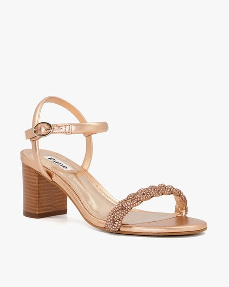 Rose gold clearance heels dune