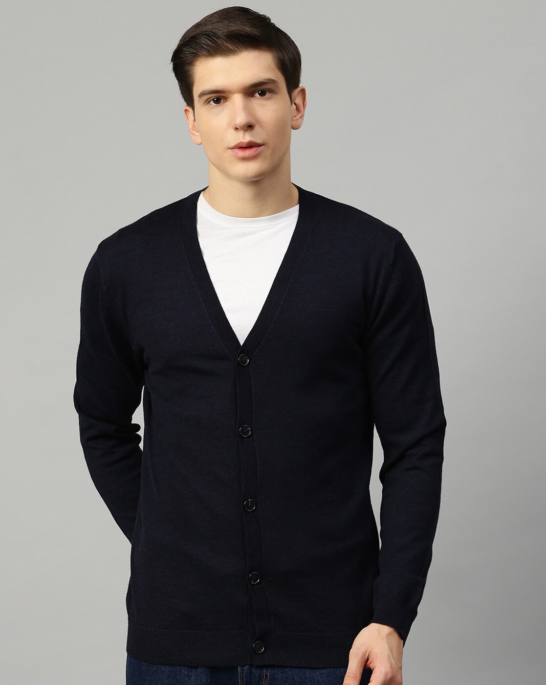 Buy Navy Blue Sweaters Cardigans for Men by Matinique Online