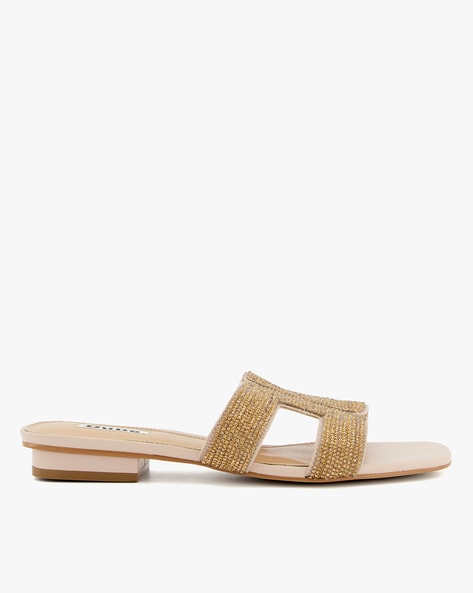 Buy Gold Flat Sandals for Women by Dune London Online Ajio