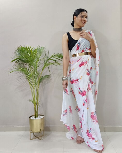 Designer Saree With Jacket - Fashion Key