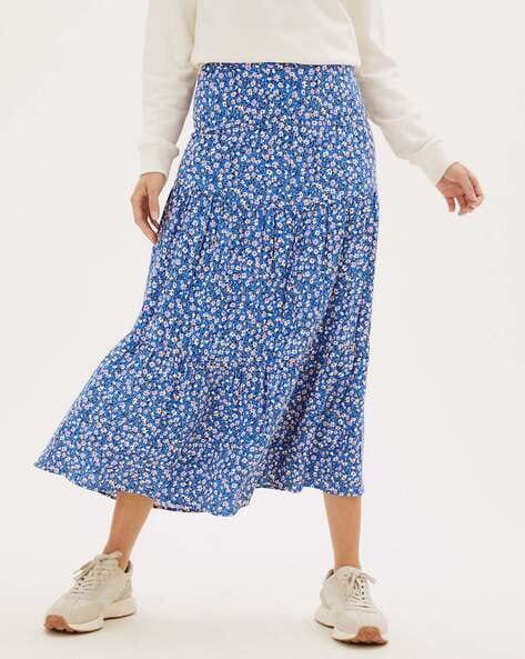 Blue skirt marks outlet and spencer