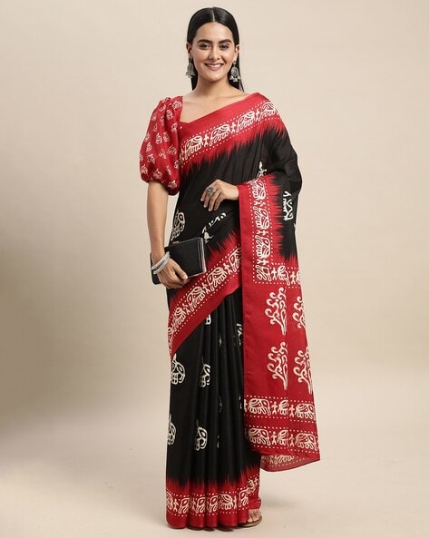 Fancy Elephant Printed Soft Lichi Silk Saree at Rs.530/Piece in surat offer  by Saree Villa