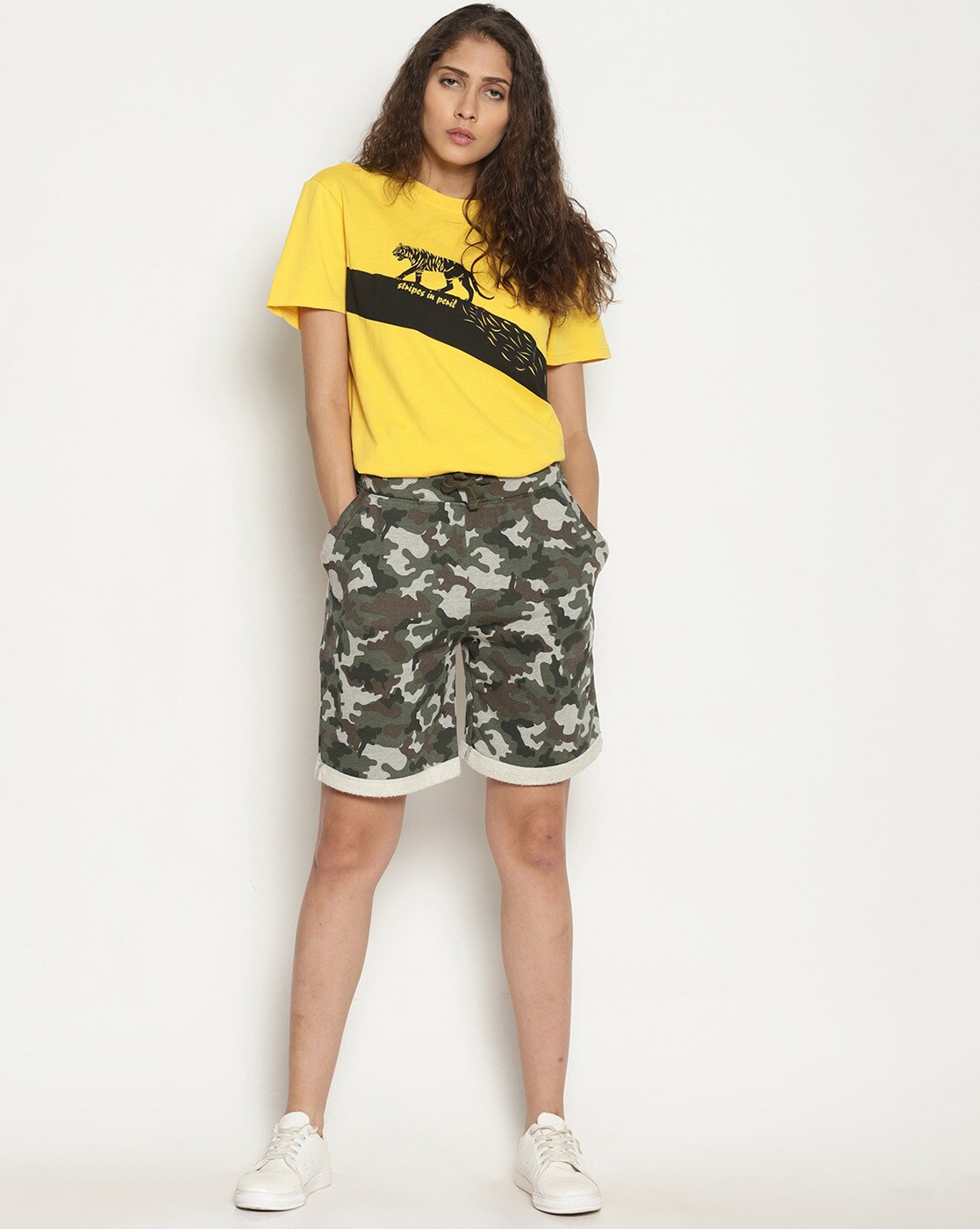 topshop camo shorts