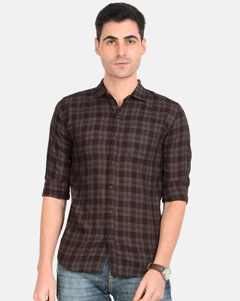 Buy Brown Shirts for Men by CAMISA Online Ajio