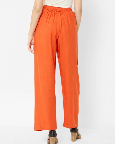 SAGE - High wasted palazzo pants with front knot detail – ADEPTT.COM
