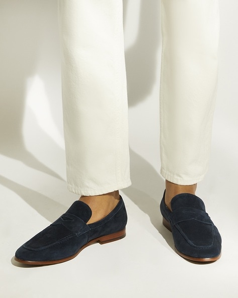 Dune clearance navy loafers