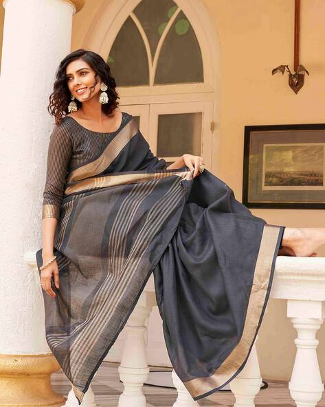 Elegant Blue Ready to Wear Cotton Silk Paithani Saree Pre Stitch Predrape  Wrap in One Minute Saree Saree With Blouse Ready to Wear Saree USA - Etsy