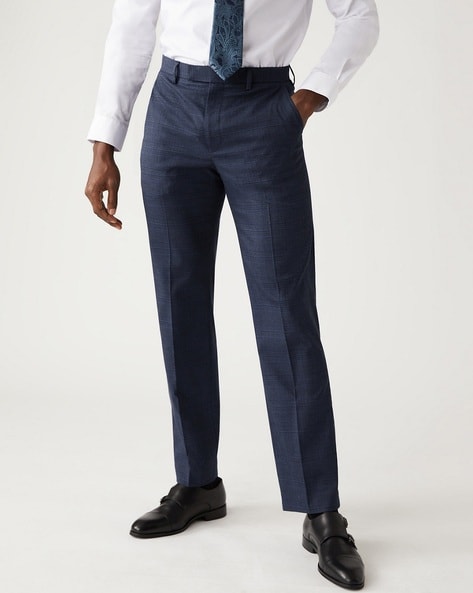 Men's Plus Tapered Smart Trouser | Boohoo UK