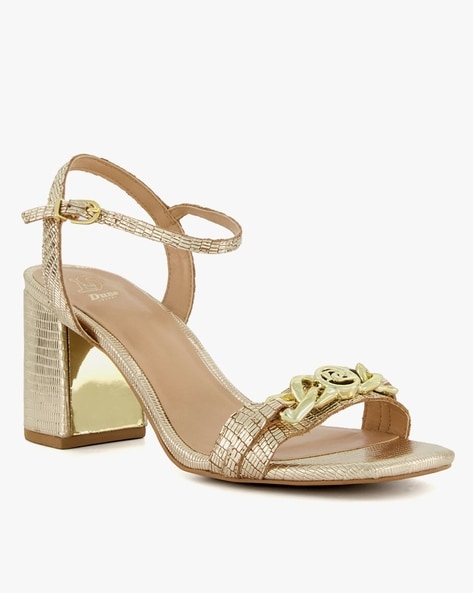 Dune gold strappy outlet sandals