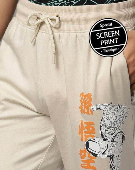 Diy Dragon Ball Z Joggers Buy Cream Track Pants For Men By Free