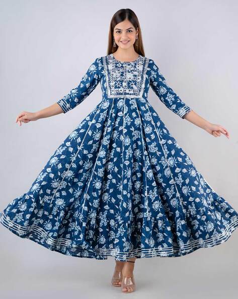 Buy Blue Dresses & Gowns for Women by Mizaz Online