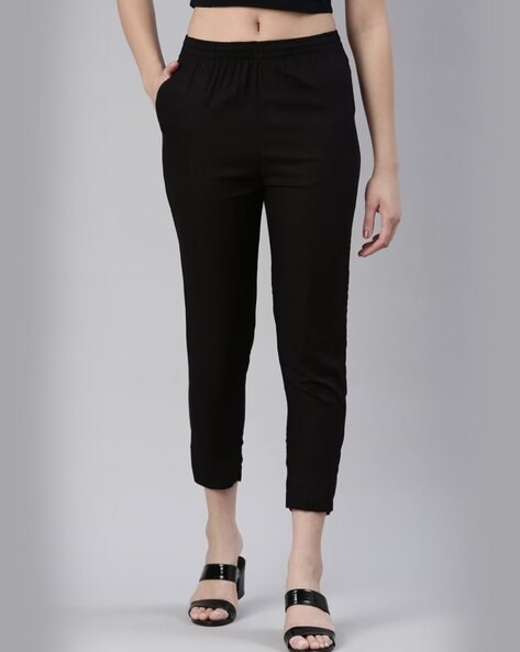 Buy Black Trousers & Pants for Women by Kryptic Online