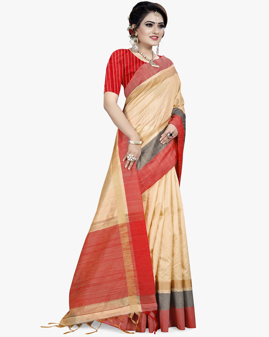 Buy Blue Sarees for Women by GRIVA DESIGNER Online | Ajio.com