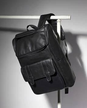 Men Leather Backpack with Adjustable Strap-image-33