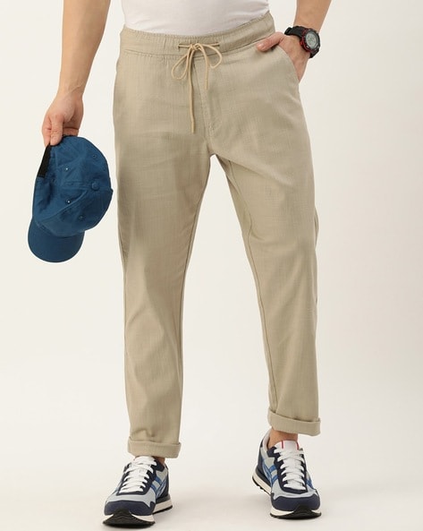 Buy Brown Trousers & Pants for Men by POP CULTURE Online | Ajio.com