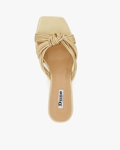 Dune discount gold sandals