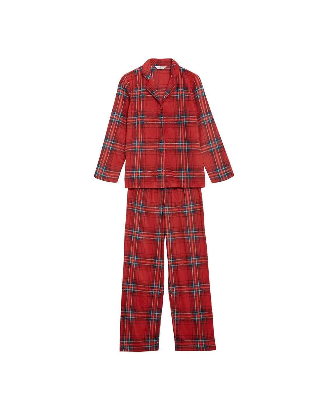 Checked Full Sleeves Top Pyjama Set