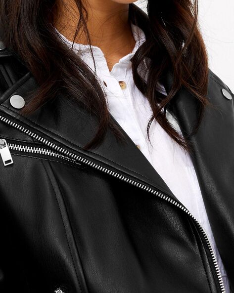 Marks and spencer on sale leather jacket womens