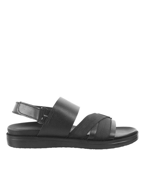 Gucci Rimini Leather Double Strap Sandals ($520) ❤ liked on Polyvore  featuring men's fashion, men's shoes, men'… | Mens leather sandals, Strap  sandals, Mens sandals